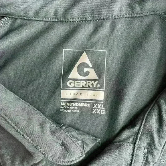 Gerry Men's Brushed Knit Stretch Polo Shirt Blue XXL - Picture 4 of 8